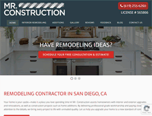 Tablet Screenshot of mrconstruction.com